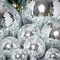 2 pcs 12" Extra Silver Glass Mirror Disco Balls Ornaments Decorations Supplies